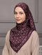 CARYS SQUARE SCARF (BURGUNDY)